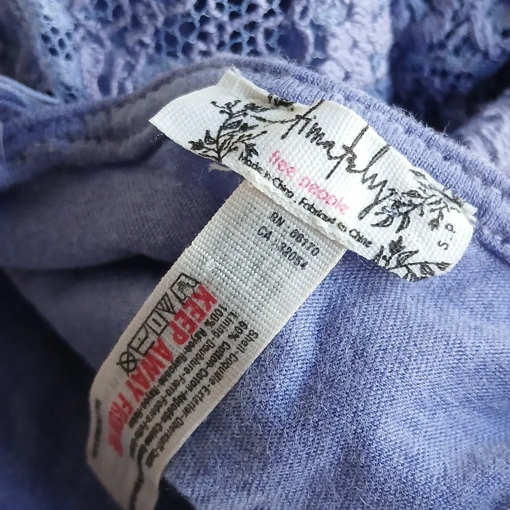 Free People Daydream Lace Dress Lavender Size Small